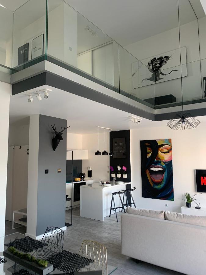 Appartement Two-Levels Penthouse With A Garden In The City Center à Łódź Extérieur photo